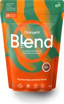 Orangefit Blend Proteine Poeder - Vegan Proteine Shake - 750g (25 shakes) - Eiwitshake Choco - met BCAA & Kurkuma - Pre / Post Workout