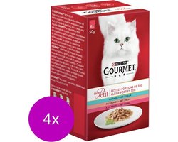 4x Gourmet Mon Petit - Vis - Kattenvoer - 6x50g
