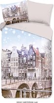 Good Morning Dekbedovertrek - Amsterdam - Flanel - 140x200/220