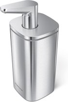 Simplehuman - Zeepdispenser Pulse Handpomp RVS 295 ml - Zilver - Roestvast Staal