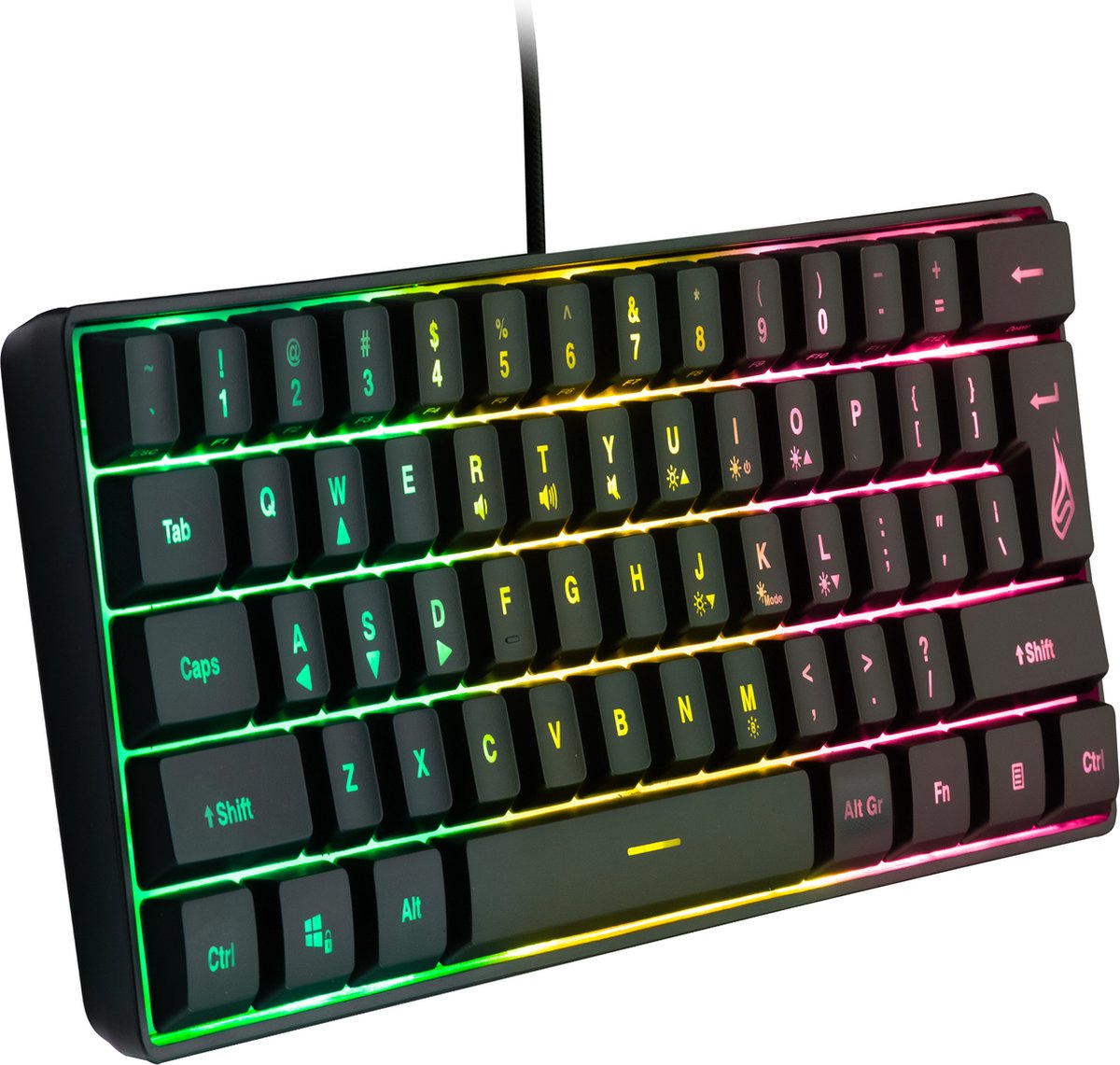 KingPin X1 60% RGB Gaming Keyboard QWERTZ (UK)