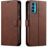 LuxeBass Hoesje geschikt voor Motorola Moto G42 - Boekhoesje - Telefoonhoes - GSM hoes - Bruin - telefoonhoes - gsm hoes - telefoonhoesjes