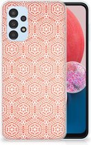 Hippe Hoesjes Geschikt voor Samsung Galaxy A13 4G Telefoon Hoesje Pattern Orange