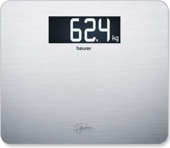 Beurer GS 405 Personenweegschaal Digitaal – Digitale weegschaal - Groot Display - Tot 200 kg – RVS – 5 Jaar Garantie