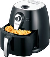 Royalty Line Airfryer - 1400W - 3 Liter - 1000gr - Heteluchtfriteuse - Extra knapperig resultaat zonder olie - Zwart