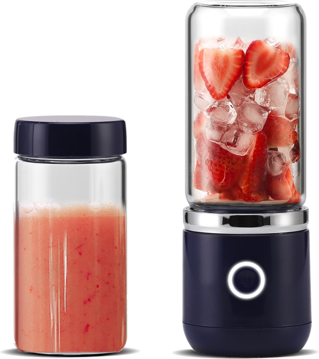 Mini extracteur de jus juicer Pour shakes et smoothies Fruits Legumes ,  mixeur portable rechargeable par USB Blanc
