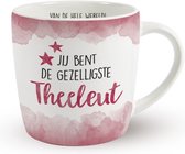 Koffie - Mok - Theeleut - Zijden lint met de tekst: "Speciaal voor jou" - Cadeauverpakking