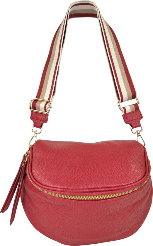 Flora & Co - sac ceinture avec quincaillerie dorée rouge | bol.com