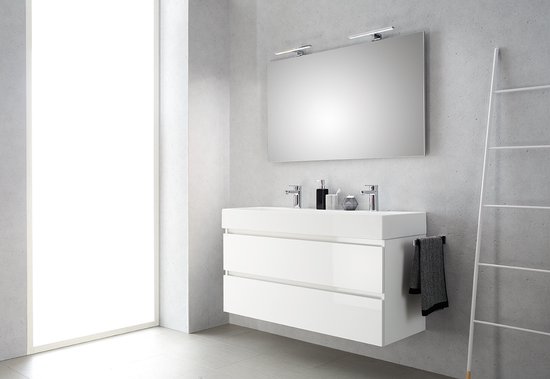 Wastafelonderkast BWS Linea 180 cm 3x60 Mat Wit