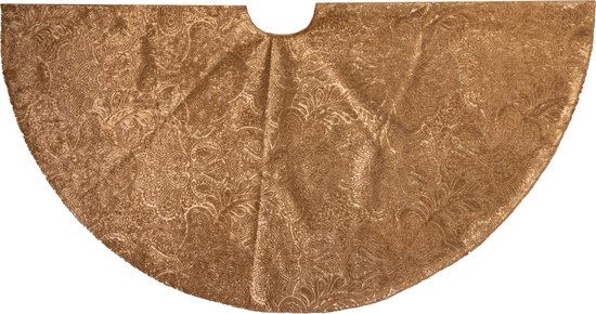 Anna's Collection Kerstboomrok barok - goud - fluweel - 120 cm - kerstversiering - kerstboom kleed