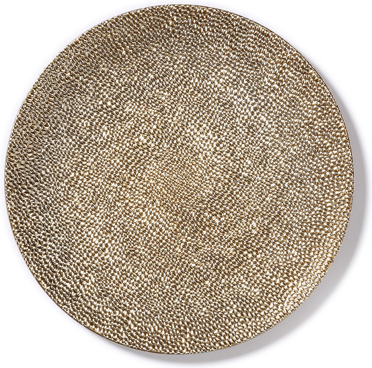 Inge Christmas kaarsbord - goud - kunststof - 33 cm - onderbord - kaarsen plateau - kerstdecoratie