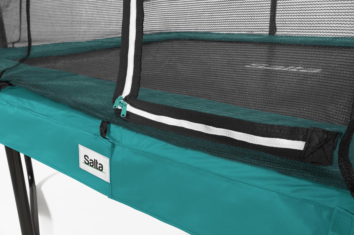 Salta Comfort Edition - 214 x 153 cm - Rechthoekige trampoline met veiligheidsnet - Groen - Trampoline voor kinderen — afbeelding 7