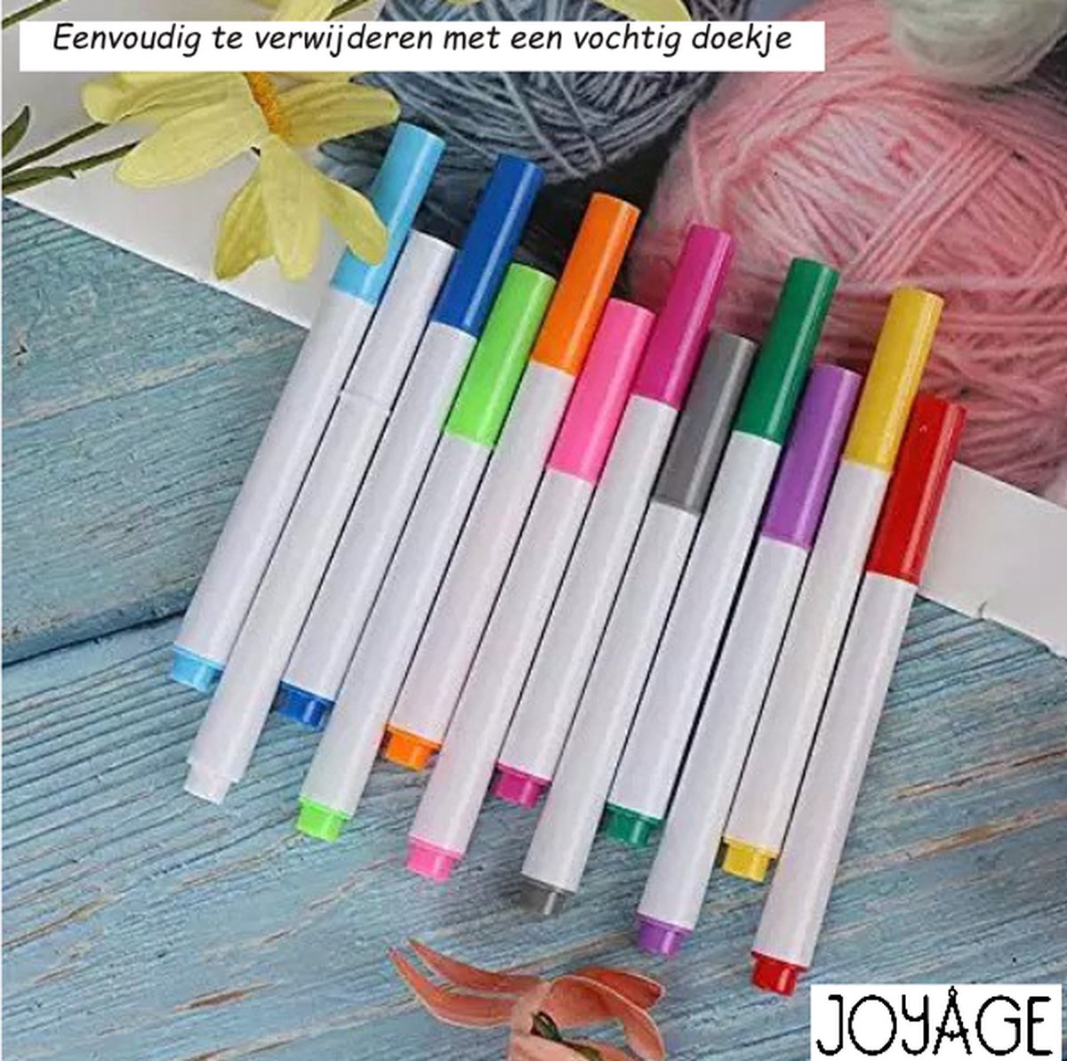 Marqueur Craie Effaçable - Pack de 8 Couleurs Vives - Feutre Craie pour Tableau  Noir, Verre, Vitres, Miroir