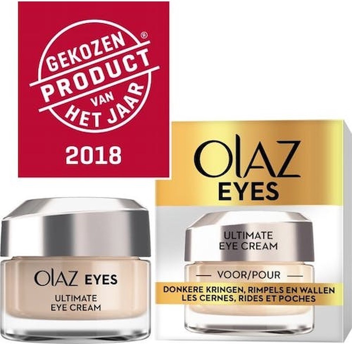 Olay Eyes Ultimate Voor Donkere Kringen, Rimpels, Wallen - 15 ml - Oogcrème