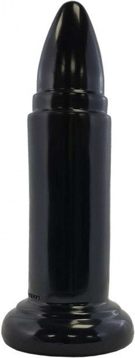 Prowler RED - Monster ButtPlug - Mega Anaalplug - Rocket - Zwart