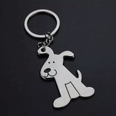 Sleutelhanger - Hond - Zilverkleurig - Puppy - Dog