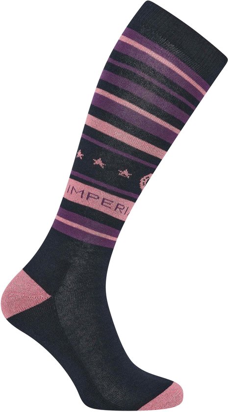 Imperial Riding - Tripy Sparkle Chaussettes - Chaussettes d'équitation - Marine - Taille 39-42