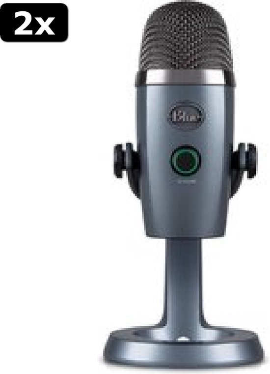 2x Blue Microphones Yeti Nano USB Microphone pour Streaming et