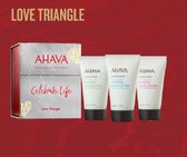 AHAVA Geschenkset LOVE TRIANGLE - Hydrateert de huid - Bevat douchegel, bodylotion en handcrème - VEGAN - Alcohol- en parabenenvrij - Set van 3