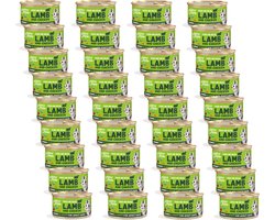 Edgard&Cooper Adult Chunks 85 g - Kattenvoer - 36 x Lam&Kip