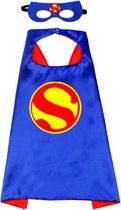 Cape et masque de super-héros - Cape et masque de super-homme - Enfants Superman Déguisement de super-héros - Thème super-héros