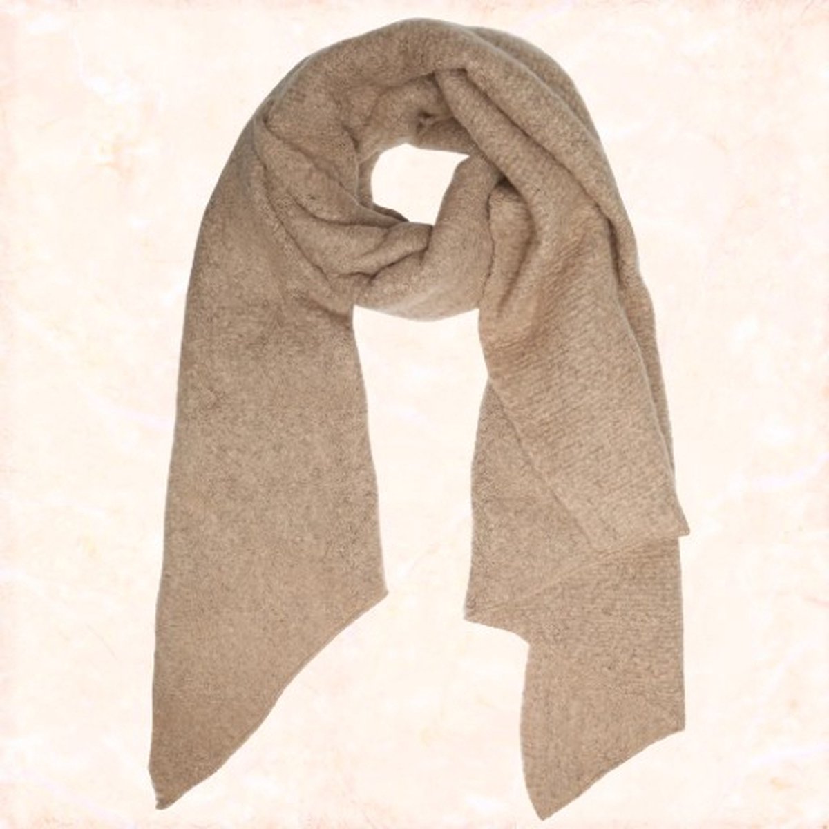 Jobo by Jet - Beige sjaal - Dames sjaal - Súper zacht - Jeukt niet - Grote winter sjaal - Enorm warm