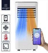 Bol.com SEEGER Mobiele Smart Airco met Verwarmfunctie en WiFi - 9000 BTU - Verwarming - met Installatiekit - Voor Woonkamer en S... aanbieding