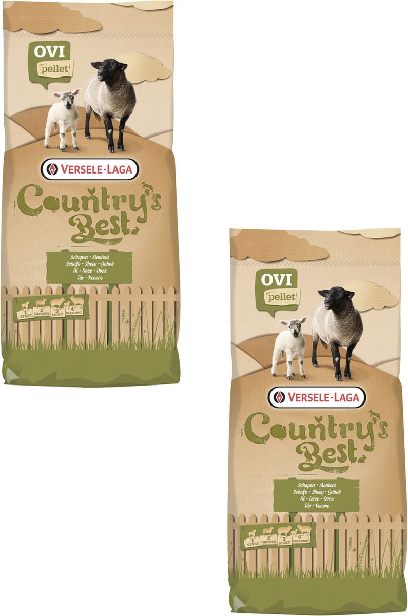 Versele-Laga Country`s Best Ovigran 2 Pellet Groeikorrel - Erfdiervoer - 2 x 20 kg Van 3 Tot 52 Weken