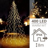 Vlaggenmast kerstverlichting - 8 meter - 400 LED's - Kerstverlichting buiten - Kerstversiering - Kerst
