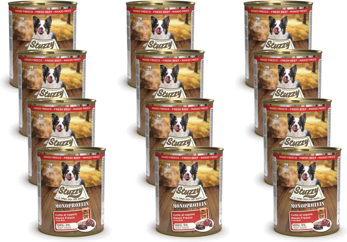 Stuzzy Stuzzy Blik Adult 800 g - Hondenvoer - 12 x Rund