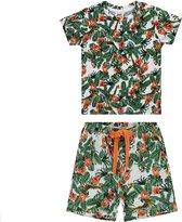 Jungle dieren T-shirt en short jongens