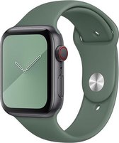 RNZV - Geschikt voor Apple Watch bandje 38 / 40 mm - Series 1 2 3 4 5 6 7 SE - Smartwatch iWatch horloge band - 38mm 40mm - Siliconen bandje - druk Sluiting - BLAUW GROEN