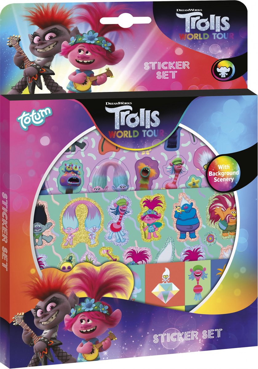 Totum - Trolls World Tour - Stickerset - 70+ delig