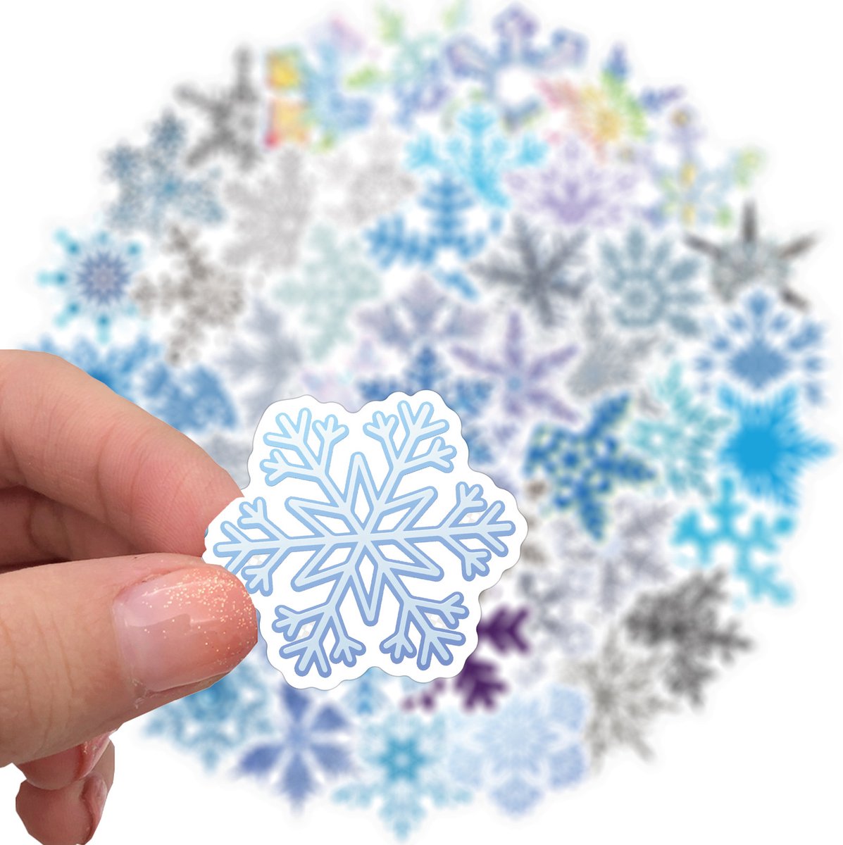 230 Stuks Herbruikbare Sneeuwvlok Raamstickers - Kerst Raamdecoraties voor Glas, PVC Dubbelzijdige Witte Stickers voor Kerstmis