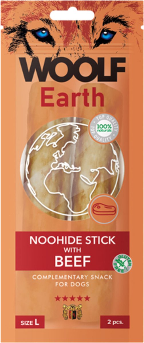 Woolf Earth Stick L 85 g - Hondensnack - Rund