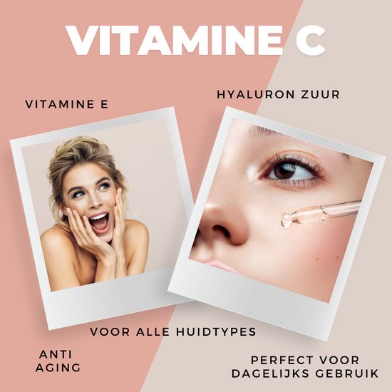 Vitamine C Serum - 60 ML - Vitamine C serum gezicht - Serum gezichtsverzorging - Collageen - Anti Rimpel - Anti Acne - tegen Pigmentvlekken