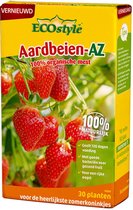 ECOstyle Aardbeien-AZ Organische Meststof - Voor Heerlijk Verse Aardbeien - Voor Alle Soorten Aardbeien en Zacht Fruit - 120 Dagen Voeding - Voor 30 Planten - 800 GR