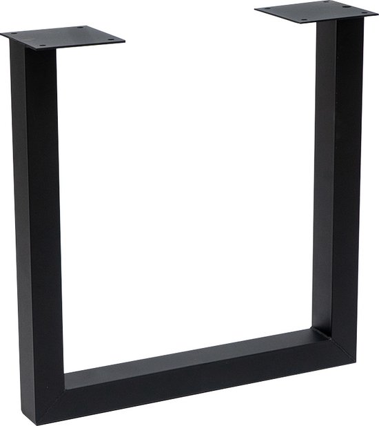 karton Zenuwinzinking Bewonderenswaardig Tafelpoten U-frame zwart (set van 2) - Stalen tafelonderstel zwart -  Tafelpoten zwart... | bol.com
