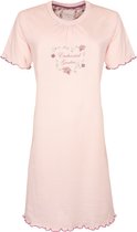 Tenderness Dames Nachthemd - 100% Katoen - Roze - Maat M