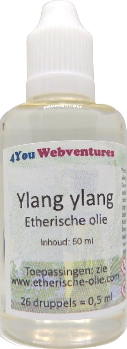 Goedkoopste Pure etherische Ylang Ylang olie - 50 ml - etherische olie - essentiële Ylang Ylang olie