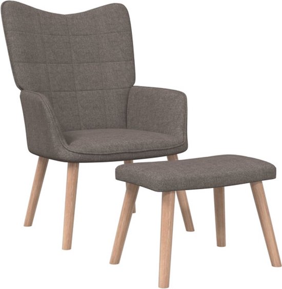vidaXL Voetenbank 78x56x32 cm stof crèmekleurig kopen? | vidaXL.nl