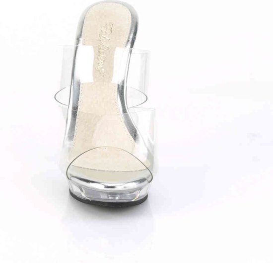 Fabulicious Sandales à Talons -45 Chaussures- LIP-102 US 14 Transparent