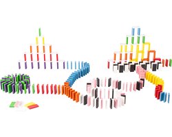 Domino stenen Don Domino 10-kleurenmix (250 stuks) + opbergemmer