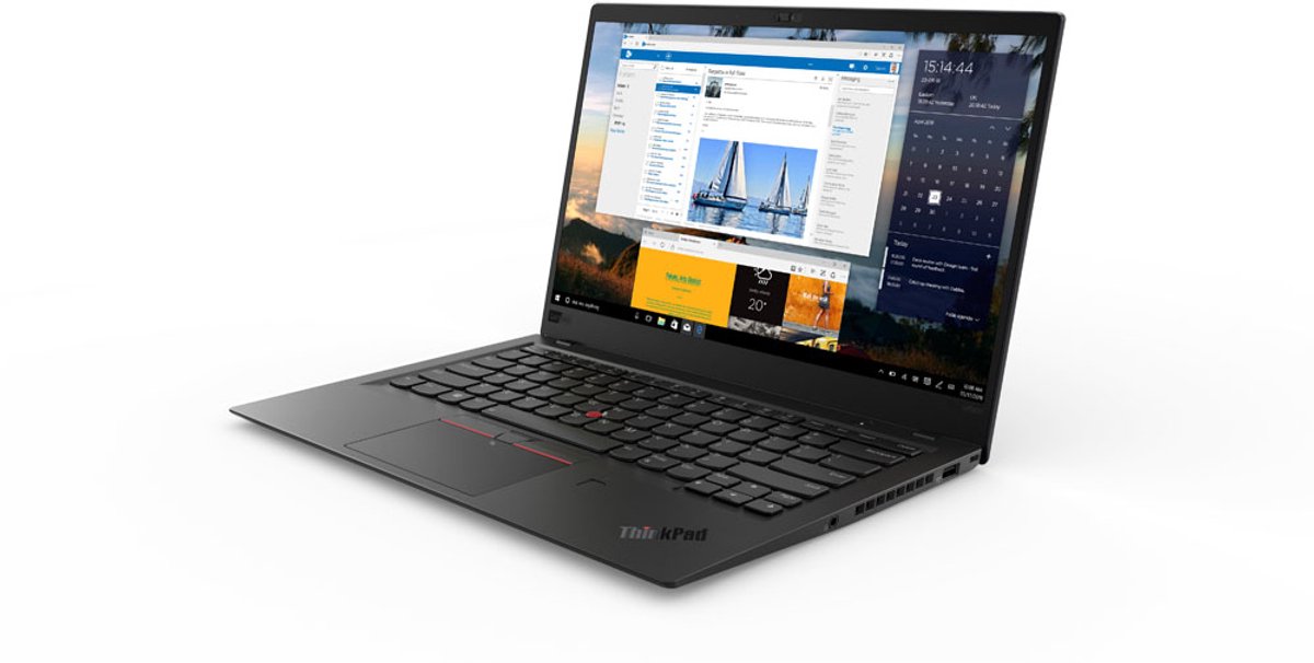 Lenovo ThinkPad X1 Carbon (6th Gen) Intel® Core™ i7 i7-8550U Laptop 35,6 cm (14") Quad HD 16 GB LPDDR3-SDRAM 256 GB SSD Wi-Fi 5 (802.11ac) Windows 10 Pro Zwart thumbnail 2