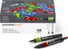 Winsor & Newton Brushmarker Set Essential Collection 48 pièces