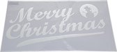 Kerst raamsjablonen Merry Christmas teksten 54 cm - Raamdecoratie Kerst - Sneeuwspray sjabloon