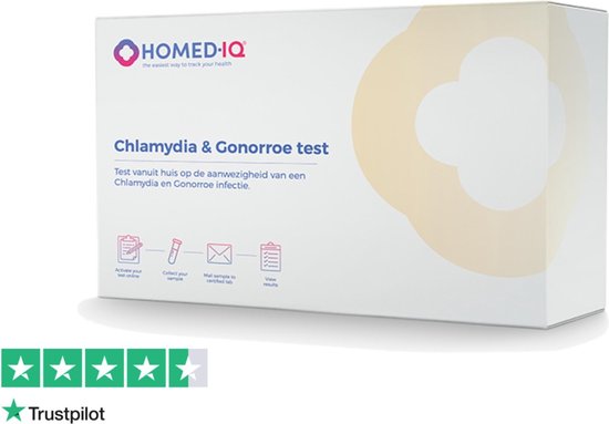 Homed-IQ - SOA Thuistest Vrouw - Chlamydia & Gonorroe test - Test op: Chlamydia Trachomatis en Neisseria gonorrhoeae - Laboratorium Test