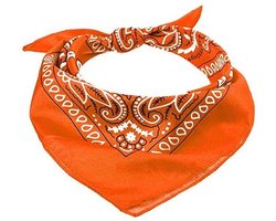 Bandana - Paisley Print - Oranje