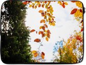 Housse ordinateur 15,6 pouces - Automne - Feuilles - Nature - Housse ordinateur - Dimensions intérieures 39,5x29,5 cm - Dos noir
