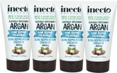 Inecto - Argan Hair Repair Treatment - 4 pak - Hydraterend - Kalmerend - Natuurlijk